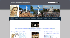 Desktop Screenshot of nossasenhorademedjugorje.org